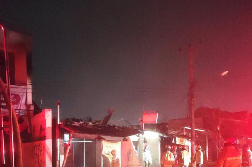3 Ruko di Sukaraja Hangus Terbakar, Termasuk Panti Pijat
