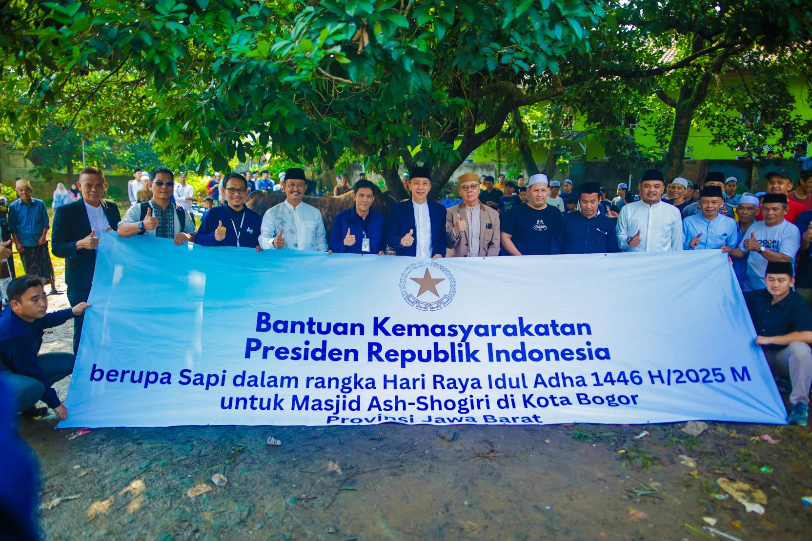 Wali Kota Bogor Saksikan Langsung Penyembelihan Sapi Brahman Cross Pemberian Presiden Prabowo Subianto