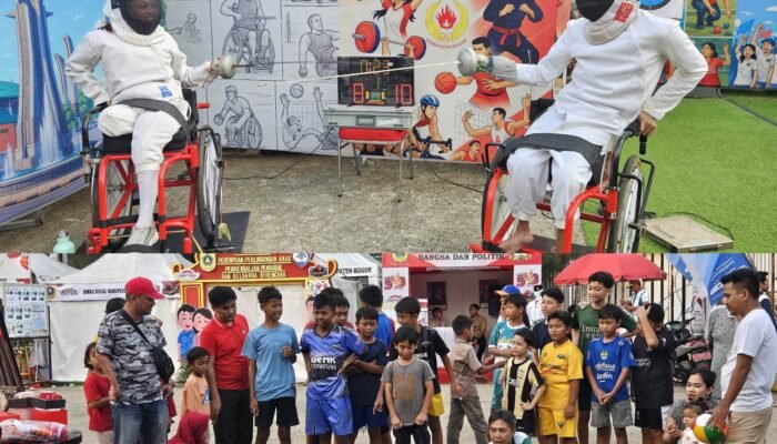 NPCI Kabupaten Bogor Tampilkan Atraksi Boccia dan Anggar Kursi Roda di Kabogorfest 2025