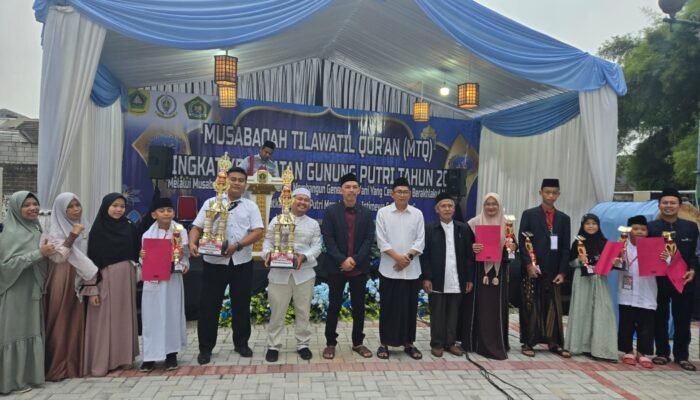 Desa Gunung Putri Kembali Rebut Juara Umum MTQ 2025 Tingkat Kecamatan
