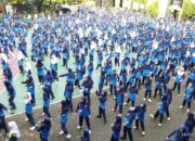 Senam Bogor Bugar Terobosan Asnan Kadispora di SMPN 1 Cibinong Diikuti Ratusan Siswa