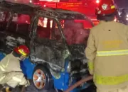 1 Orang Alami Luka Bakar Imbas Angkot Terbakar di Leuwiliang