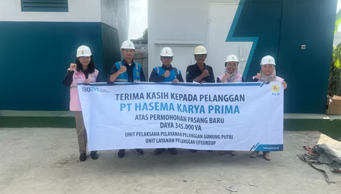Dukung Produksi Kendaraan Taktis Nasional, Srikandi PLN UP3 Gunung Putri Energize Pasang Baru PT Hasema Karya Prima