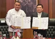 Teken MoU dengan PT Surya Arsa Anggabaya, Bupati Rudy Susmanto Tata Ulang Taman KNPI Cileungsi