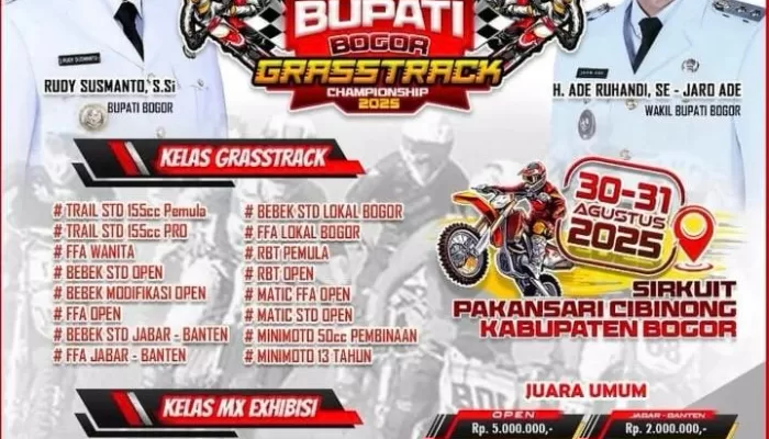 Pemkab dan IMI Kabupaten Bogor Gelar Bupati Grasstrack Championship 2025, Catat Tanggalnya