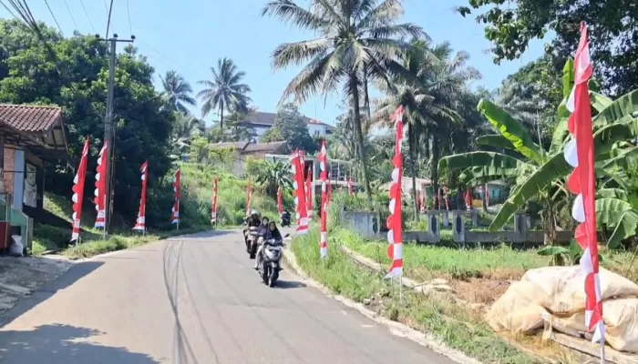 Sambut HUT RI Ke-80, Bupati Rudy Susmanto “Merah-Putihkan” Wilayah Se-Kabupaten Bogor