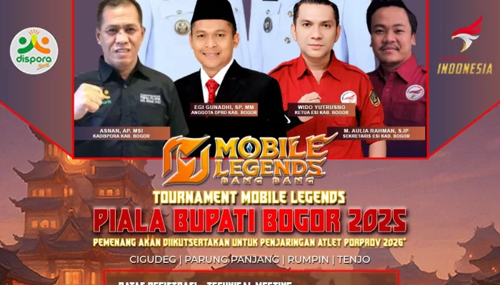 ESI Kabupaten Bogor Siap Gelar Turnamen Mobil Legends, Catat Tanggal Lokasinya