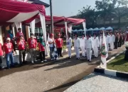 Ribuan Warga Meriahkan Gerak Jalan Sehat HUT RI ke-80 di Kecamatan Cileungsi