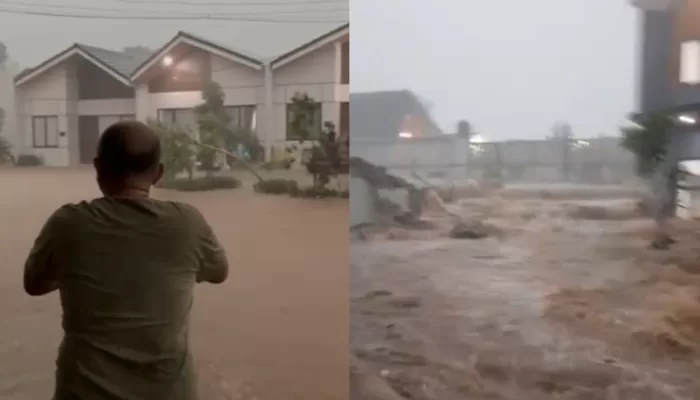 Hujan Lebat Sebabkan Banjir di Beberapa Wilayah Kecamatan Kemang