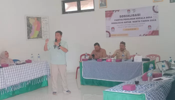 Sosialisasi PAW Desa Singajaya, Panitia Tegaskan Pemilihan Harus Aman dan Kondusif