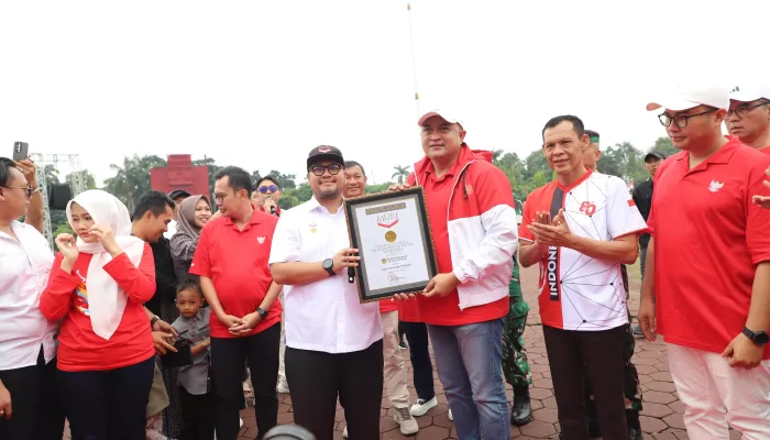 Kabupaten Bogor Pecahkan Rekor MURI Penyajian Talas Kukus Terbanyak Dunia