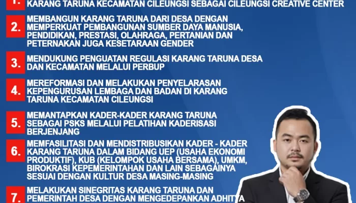 Dimas Anugrah Rachmat Putra Sosialisasi Visi Misi, Siap Majukan Karang Taruna Kecamatan Cileungsi
