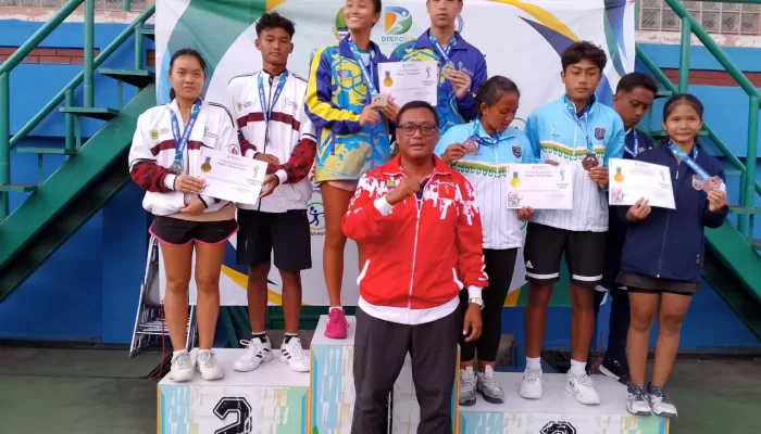 Tim Tenis Kabupaten Bogor Sabet Lima Medali pada Ajang Popda Jabar 2025