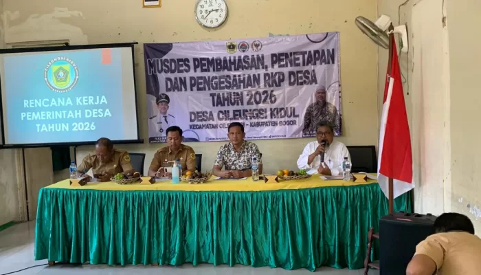Pemdes Cileungsi Kidul Gelar Musdes RKPDes 2026, Warga Sampaikan Aspirasi Infrastruktur dan Posyandu