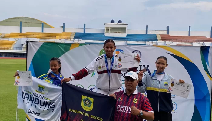 Atlet PPOPM Kabupaten Bogor Sumbang 4 Emas, 1 Perak dan 1 Perunggu Cabor Atletik