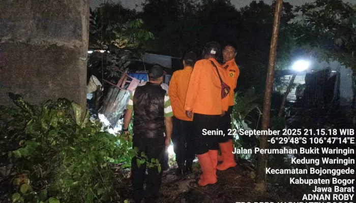 Gegara Hujan Deras dan Angin Kencang, SDN Kedung Waringin 01 di Bojonggede Rusak
