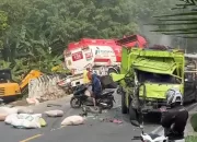 Kecelakaan Beruntun Terjadi di Cigudeg, 2 Orang Dikabarkan Terjepit Mobil