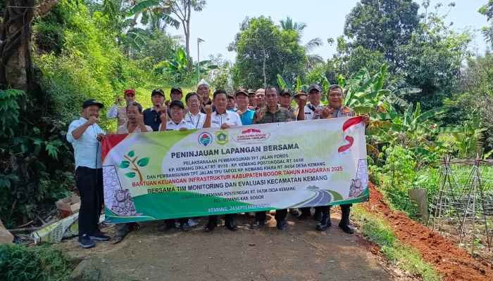 Pemdes Kemang Realisasikan Bangkeu 2025 untuk Bangun TPT dan Jembatan