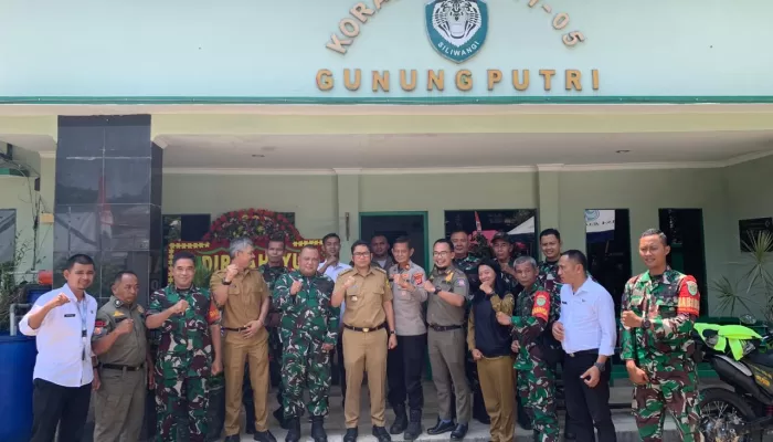 HUT TNI ke-80, Koramil 0621-05 Gunung Putri Gelar Syukuran Bersama Forkopimcam
