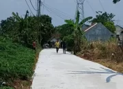 Setelah 2 Tahun Menanti, Pemdes Tonjong Akhirnya Bisa Betonisasi Jalan Desa Pakai Bankeu 2025