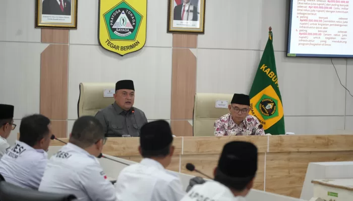 Dibawah Kepemimpinan Bupati Rudy Susmanto, Anggaran Bankeu Naik Hingga Rp 1,5 Miliar