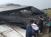 Diterjang Hujan Deras dan Angin Kencang, Panggung Gunungsindur Expo 2025 Roboh