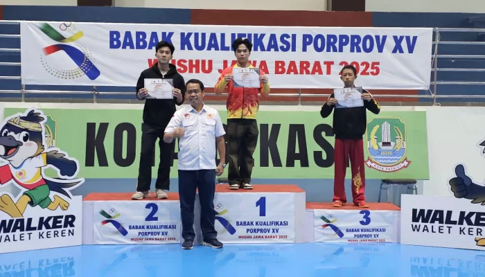 Kota Bogor Dominasi Raihan Medali Emas BK Porprov Jabar 2025 Cabor Wushu