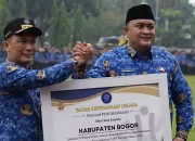 Kinerja Unggul dalam Rekrutmen CASN, BKPSDM Kabupaten Bogor Diganjar Penghargaan oleh BKN