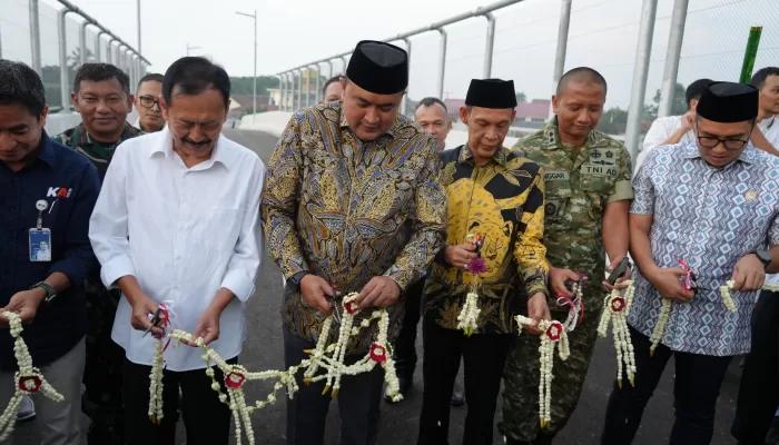 Kolaborasi 3 Pihak, Bupati Rudy Susmanto Resmikan Flyover Soebianto dan JPO Tenjo