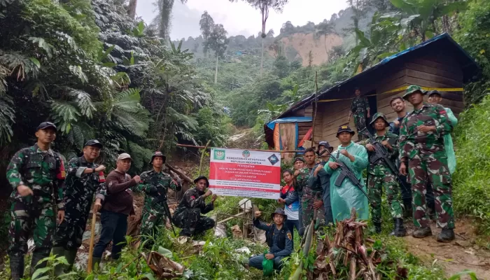 Yonif 315/Garuda Bongkar Tambang Emas Ilegal di TNGHS