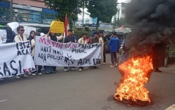 LSMB Gelar Aksi di Polresta Bogor Kota, Soroti Kekerasan Aparat