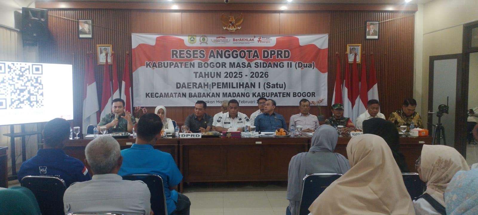 Reses DPRD Dapil I Kabupaten Bogor, Warga Babakan Madang Sampaikan Aspirasi