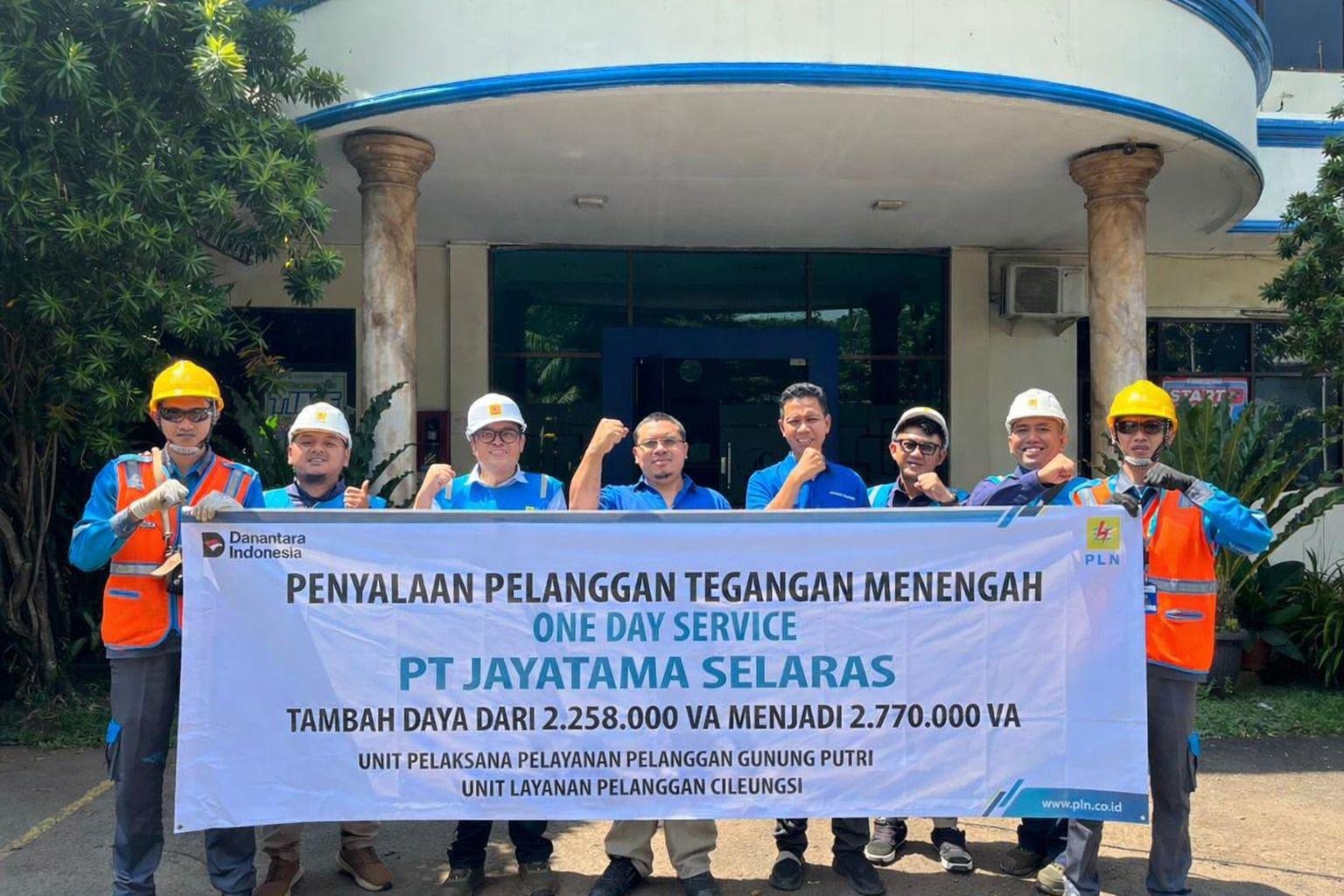 PLN UP3 Gunung Putri Hadirkan Layanan One Day Service di Bulan Ramadan, Dukung Penambahan Daya PT Jayatama Selaras