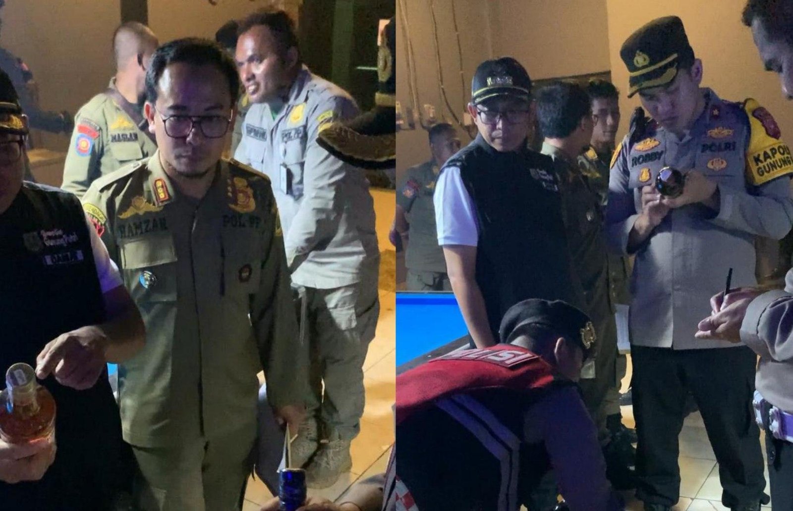 Forkopimcam Gunung Putri Sita 100 Botol Miras dalam Razia Gabungan, Tegakkan Ketertiban di Bulan Ramadan