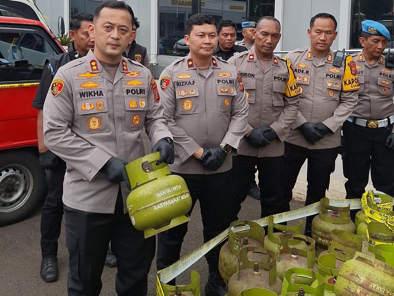 793 Tabung Gas Oplosan di Sukaraja dan Cileungsi Diamankan Polres Bogor, 2 Pelaku Ditangkap