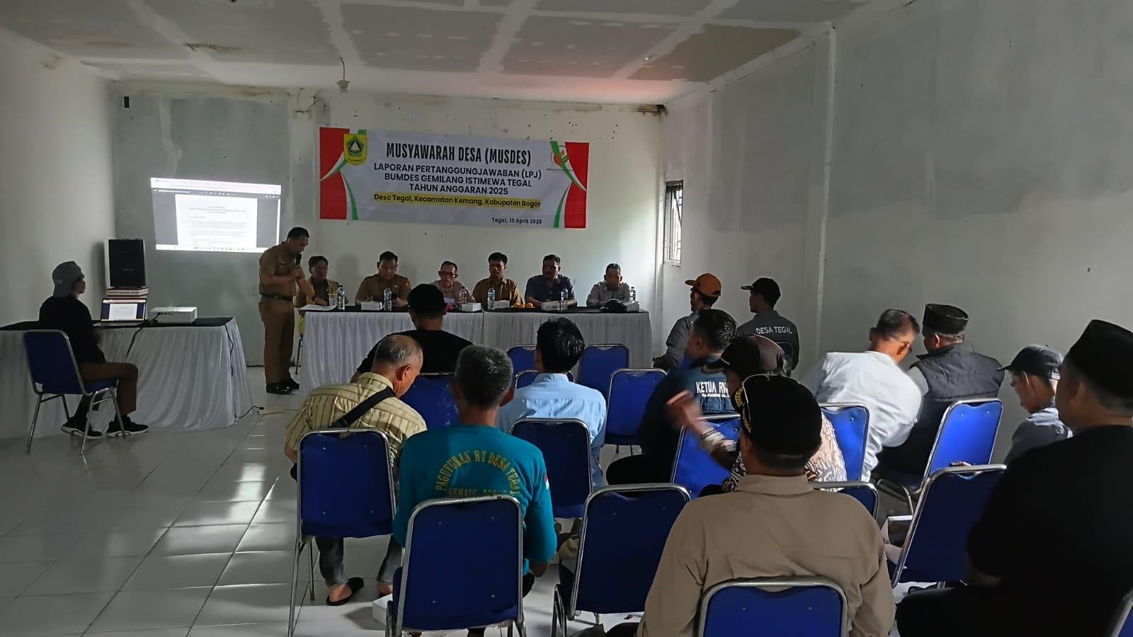 Transparansi Keuangan, BUMDes Tegal Sampaikan LPJ 2026 ke Masyarakat