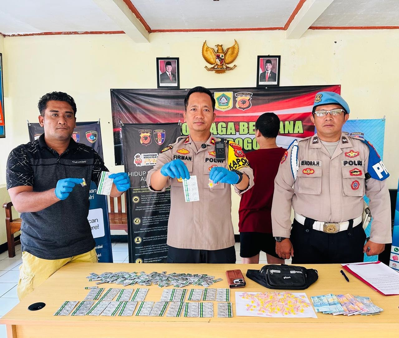 Polsek Parung Berhasil Amankan 732 Butir Obat Daftar G Disita, Satu Pengedar Diringkus
