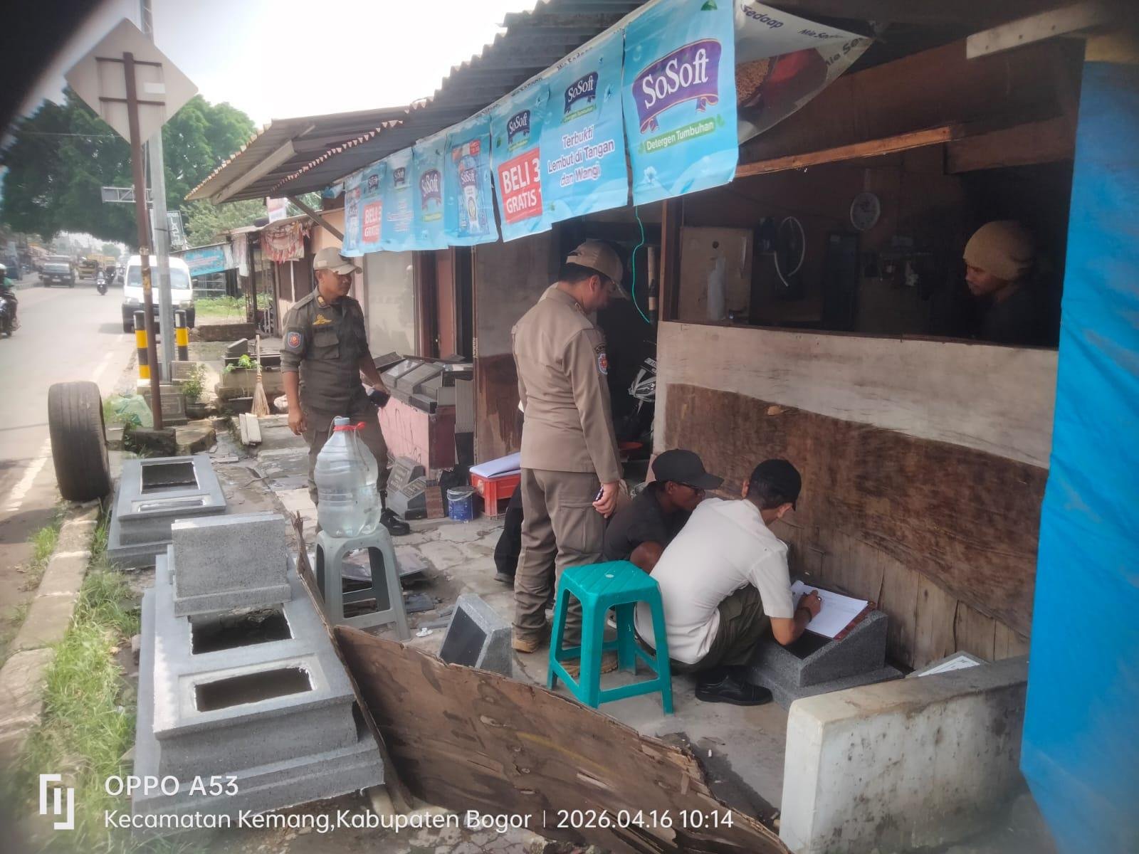 Diduga Jadi Penyebab Banjir, Satpol PP Kemang Data Puluhan Bangunan di Damija dan DAS