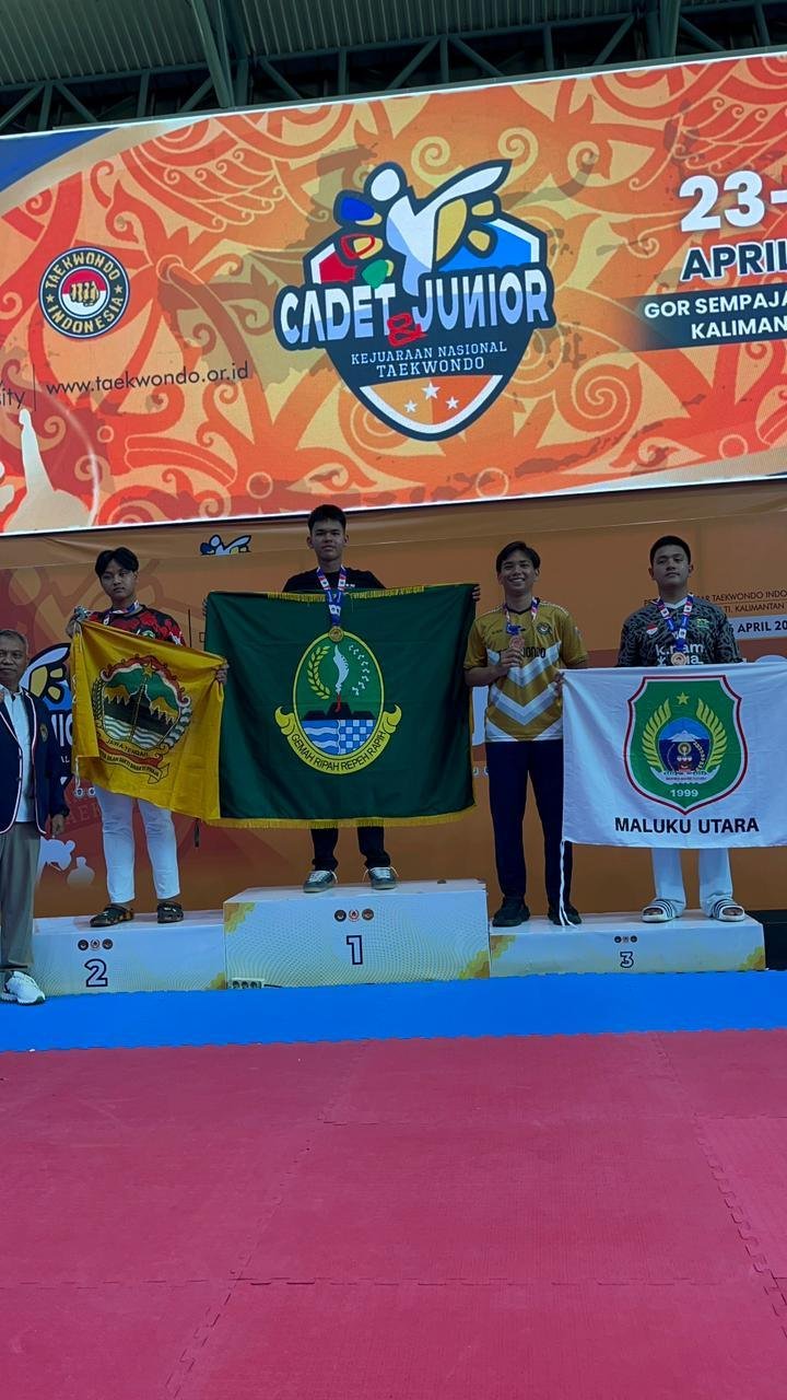 Atlet Taekwondo PPOPM Kabupaten Bogor Harumkan Jawa Barat