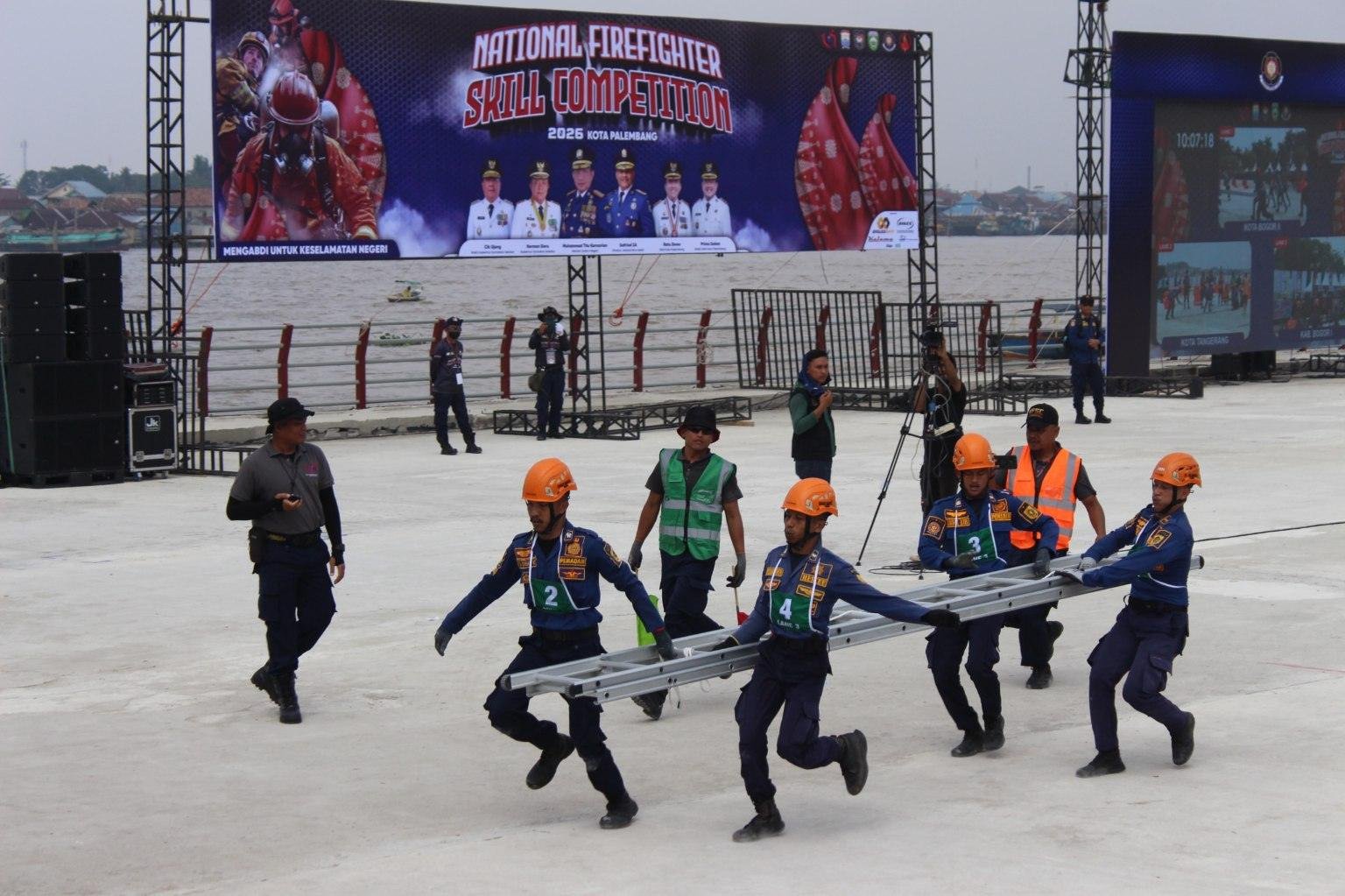336 Peserta Adu Keterampilan di NFSC 2026 Palembang, Damkar Kabupaten Bogor Siap Tempur
