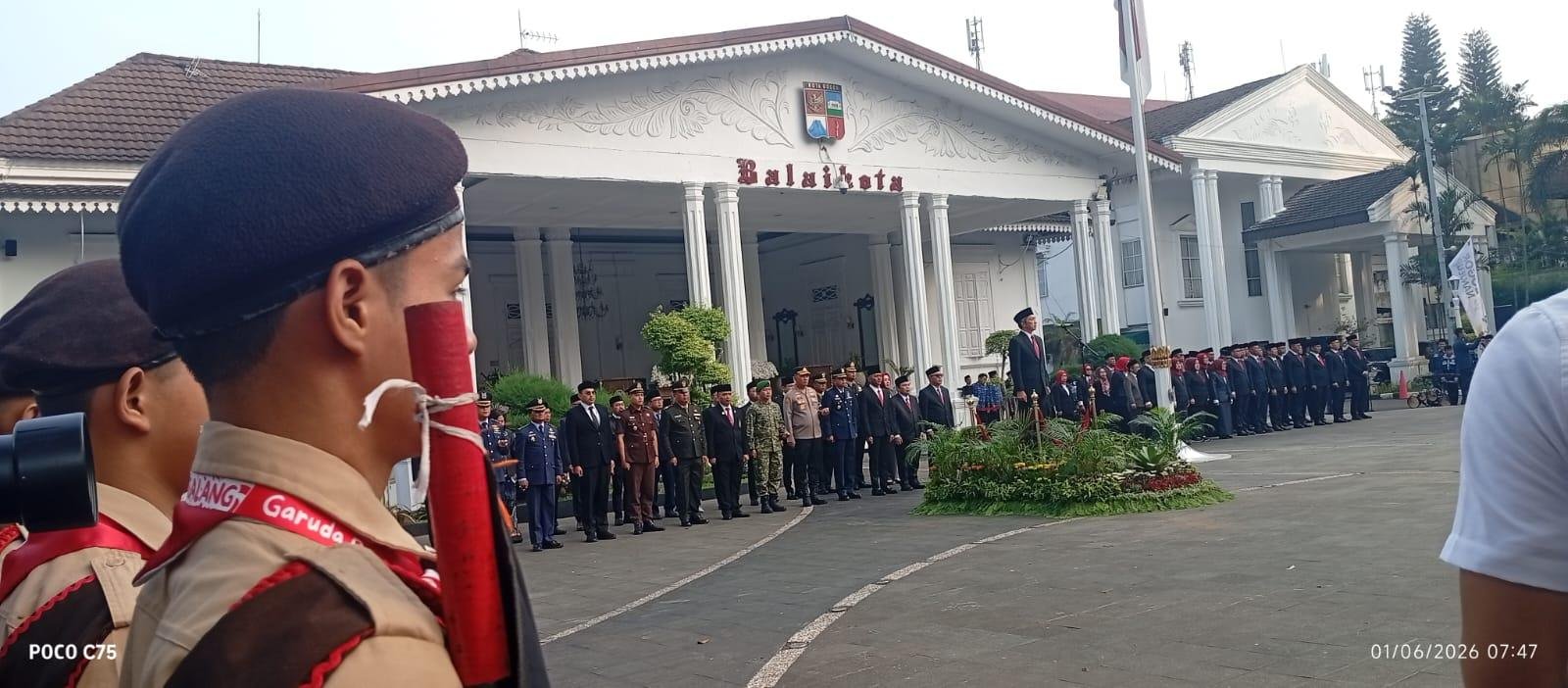 Pimpin Upacara Hari Lahir Pancasila 2026, Dedie Rachim Ajak Warga Bogor Perkuat Persatuan Bangsa