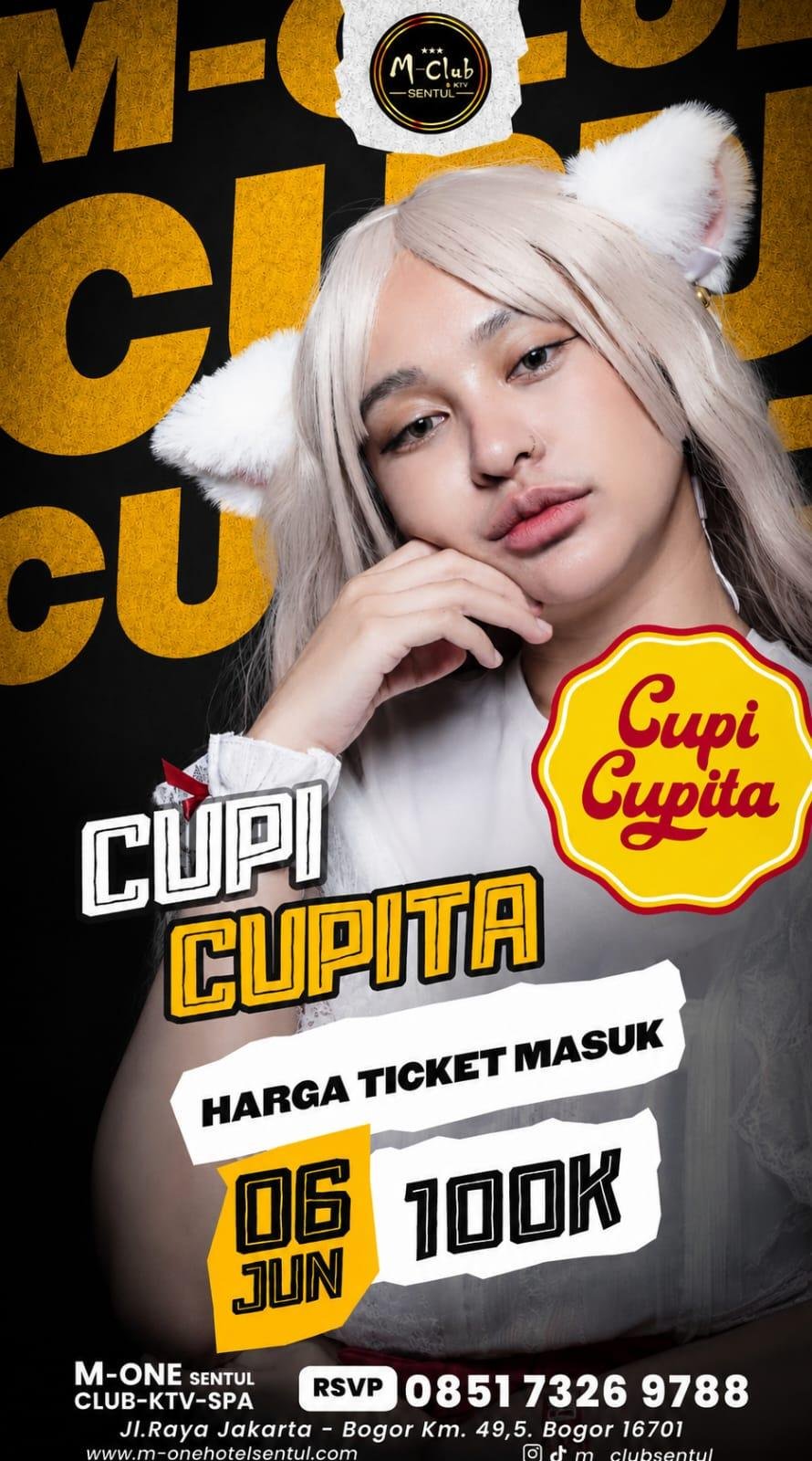Yuk Datang ke M-One Club, Ada Dj Cupi Cupita yang Siap Mengguncang dan Bikin Happy, Kapan?