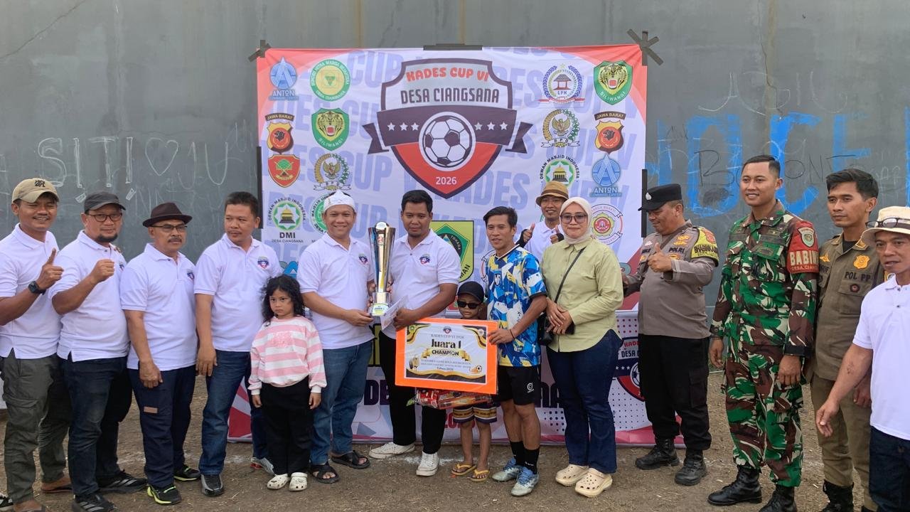 Semarak HUT RI, Kades Cup VI Desa Ciangsana Sukses Digelar, Dusun 1 Raih Gelar Juara