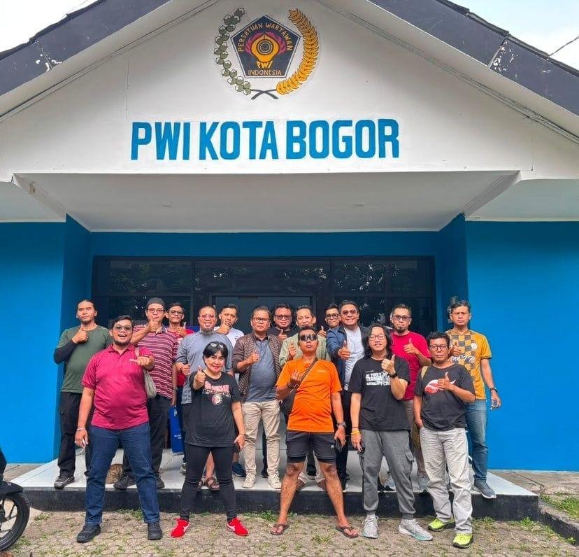 Sambangi PWI Kota Bogor, Kang Andy Paparkan Visi Misi Calon Ketua PWI Jabar