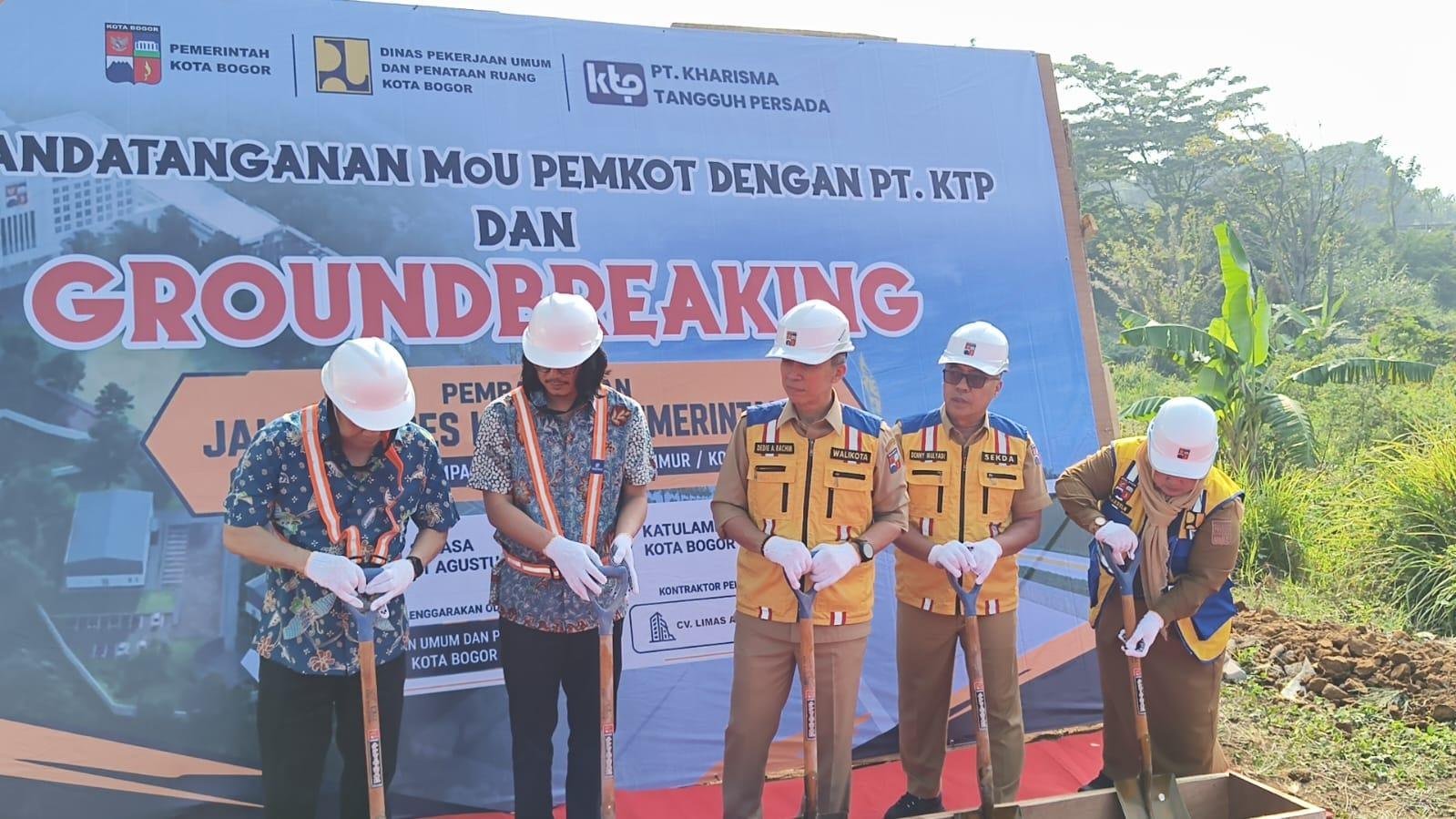 Dedie Rachim Groundbreaking Jalan Akses Pemerintahan Baru, Terhubung Langsung ke Tol Jagorawi